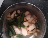 A picture of step 4 of Dal Pakwan.