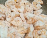 A picture of step 1 of Prawns angara karahi.