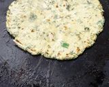 A picture of step 6 of Bajra thepla.