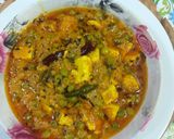 A picture of step 7 of Methi matar paneer.
