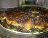 Foto del paso 5 de la receta: Tortilla de espinaca rellena de jamón y queso 🐷🧀 ♡