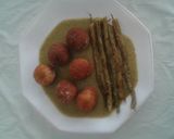 Foto del paso 7 de la receta: Albóndigas de pollo en salsa de esparragos