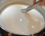 A picture of step 7 of Shish Barak - Lebanese meat dumplings in cooked yogurt.