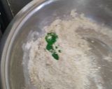 A picture of step 2 of Colourful Sweet Thandai Mathri.