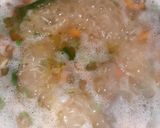 A picture of step 6 of Chicken satay with peanut sauce and mixed vegetable rice.