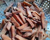 A picture of step 2 of Jimikand Chips/Fries. Healthy and Fasting Special.