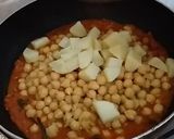 A picture of step 4 of Chana Masala Chat.