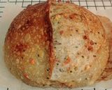 Foto langkah ke 23 dari resep Moringa Wijen Jinten Hitam Chili Flakes Cheese Sourdough Bread (Open Bake Method).
