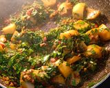 A picture of step 7 of Winter Special Aloo Methi 😋.