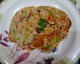 A picture of step 6 of Memon's Fusion Omelette.