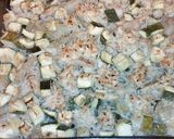 Une image de l'étape 8 de Gratin de poulet, riz et courgette.
