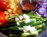 सरसों ग्रेवी सहजन आलू सब्जी(Sarso Gravy Sehjan Aloo Sabji recipe in hindi) रेसिपी चरण 1 फोटो