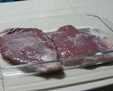 A picture of step 1 of Coffee Marinated Flank Steak.