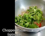 A picture of step 3 of Aloo kofta in palak gravy.