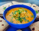 A picture of step 7 of Rajasthani Gatte ki sabzi.