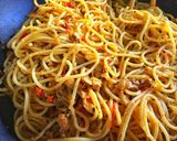 Foto langkah ke 10 dari resep Oglio Olio Tuna#pasta.