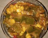 A picture of step 6 of Maize capsicum curry.