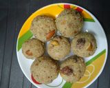 A picture of step 11 of Rava laddu.