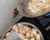 A picture of step 1 of Matar Paneer.