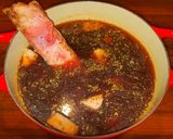 A picture of step 7 of Mike's Prime Rib Yakamein Soup.