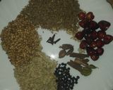 A picture of step 1 of Dahi Bara Masalah.