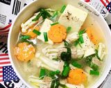 Hình bước làm 3 của món Canh Thịt Bò Nấm Bạch Tuyết