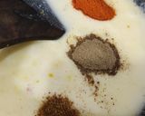A picture of step 8 of 3 spice chicken filled bread.
