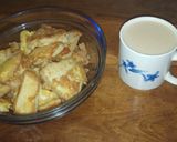 A picture of step 5 of Ugali fried with eggs#mystaplefoodrecipecontest.