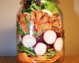 Foto del paso 2 de la receta: Ensalada verde con frutas y vinagreta de frutos del bosque