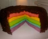 Foto langkah ke 8 dari resep Rainbow cake kukus.