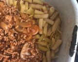 Zöldbabos rakott tészta recept fázis 2 fotója