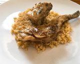 Foto del paso 8 de la receta: Conejo a la mostaza (sobre bulgur, que me tiene enamorao a mí el bulgur)