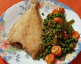 Foto del paso 4 de la receta Gallo frito con verduras