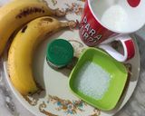 A picture of step 1 of Banana shake.