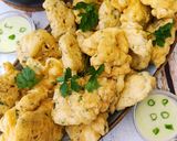 Foto do passo 1 de Pataniscas de Bacalhau Arroz de Feijão Preto e Salsa e Molho de Iogurte Vegetal com Cebolinho e Alho