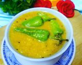 A picture of step 11 of Achari Daal.