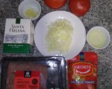 Foto del paso 1 de la receta: Pastas con carne molida y vino blanco