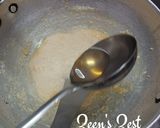A picture of step 2 of Sattu Mysore Pak.