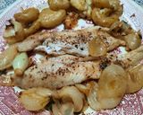 Foto del paso 8 de la receta: Merluza a la menta con papines y cebollines