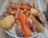 A picture of step 1 of Algerian Couscous.