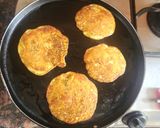 A picture of step 7 of Sattu mini chillas.