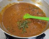 A picture of step 6 of Makhana Masala Curry.