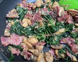 Foto langkah ke 8 dari resep Spinach Quiche with smoke beef.