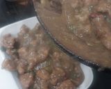 A picture of step 8 of Magolian Chicken.