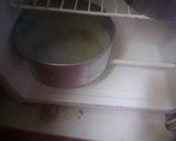 A picture of step 2 of Naked choco mint cake #4weeksChallenge.