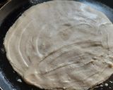 A picture of step 3 of Jowar Bhakri and pithla.