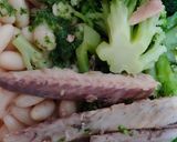 Foto del paso 1 de la receta: Ensalada tibia, brócoli, caballa, alubias