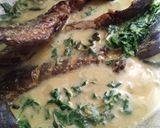 Gambar langkah 8 resipi Bayam Brazil Masak Lemak Cili Padi Bersama Ikan Keli Salai.