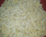 A picture of step 2 of Mexican cheese pasta.