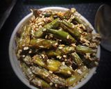 A picture of step 5 of Beans with Sesame Seeds.
